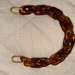 Clare V Shortie Strap Tortoise